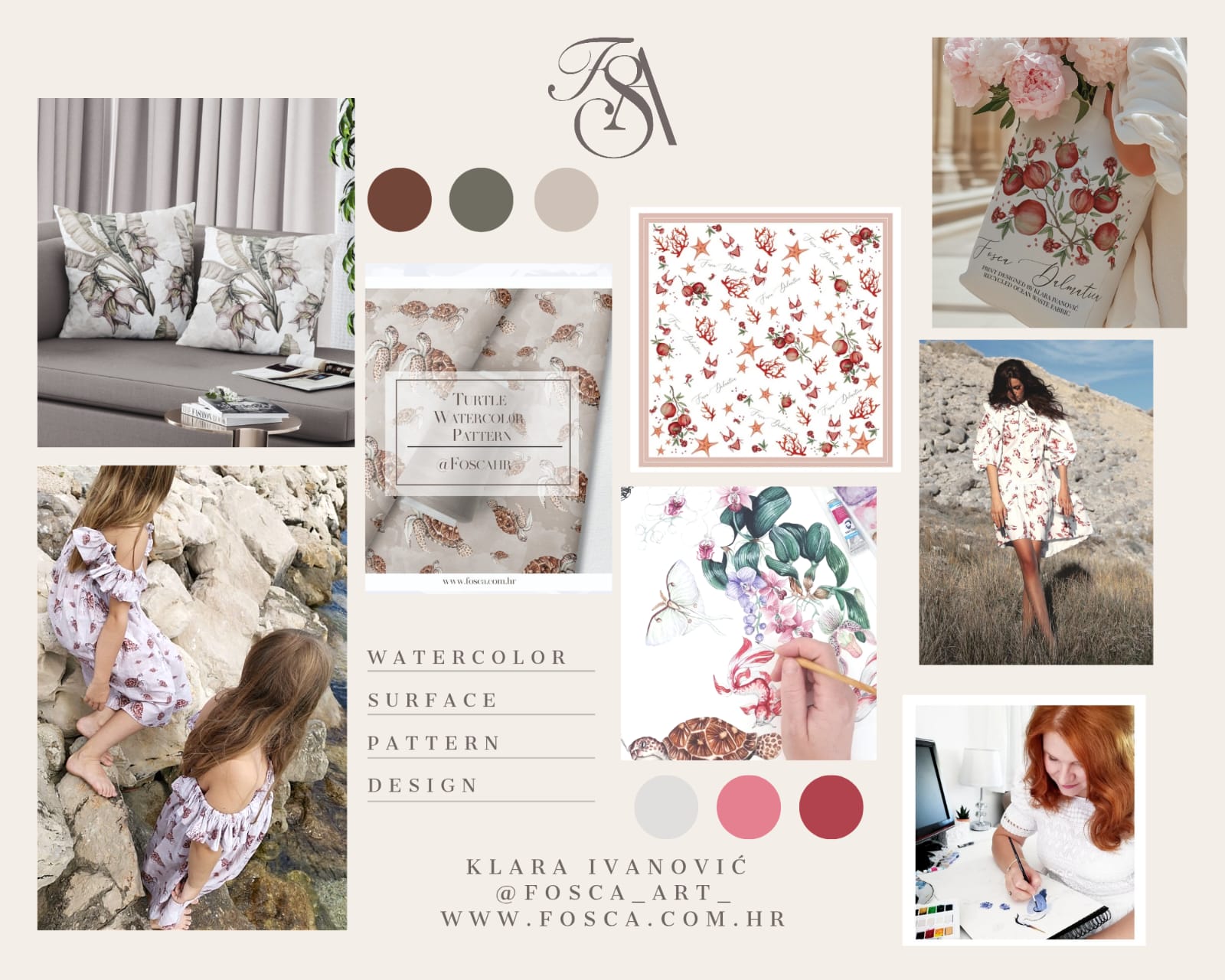 Moodboard Klara Ivanović Fosca Art